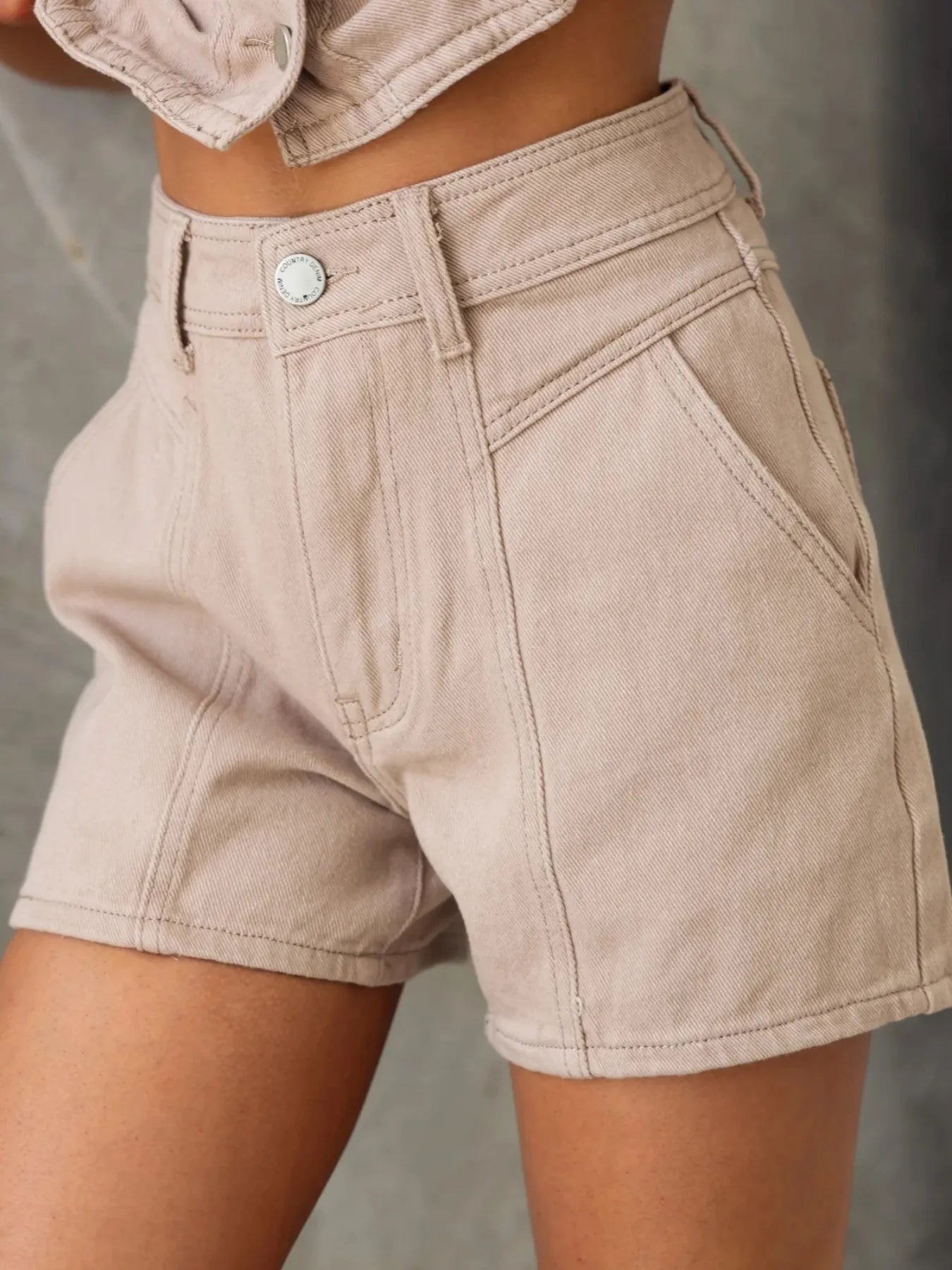 Sleeveless Button-Up Top and Shorts Denim Set - Tigbul's Variety Fashion Shop