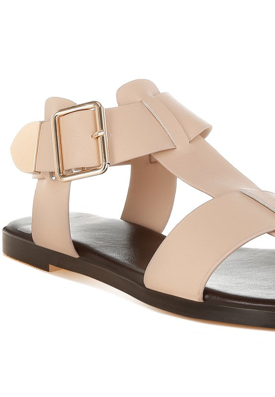 Shayla Gladiator Flat Sandals - Tigbul's Variety Fashion Shop