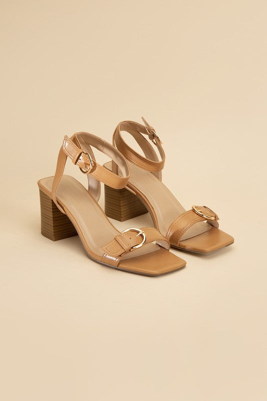 TREATY-S Buckle Sandal Heel - Tigbul's Variety Fashion Shop
