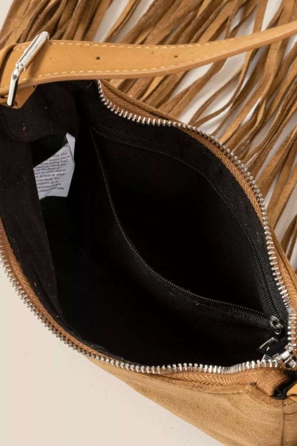Fame Suede Fringe Crossbody Bag - Tigbul's Variety Fashion Shop