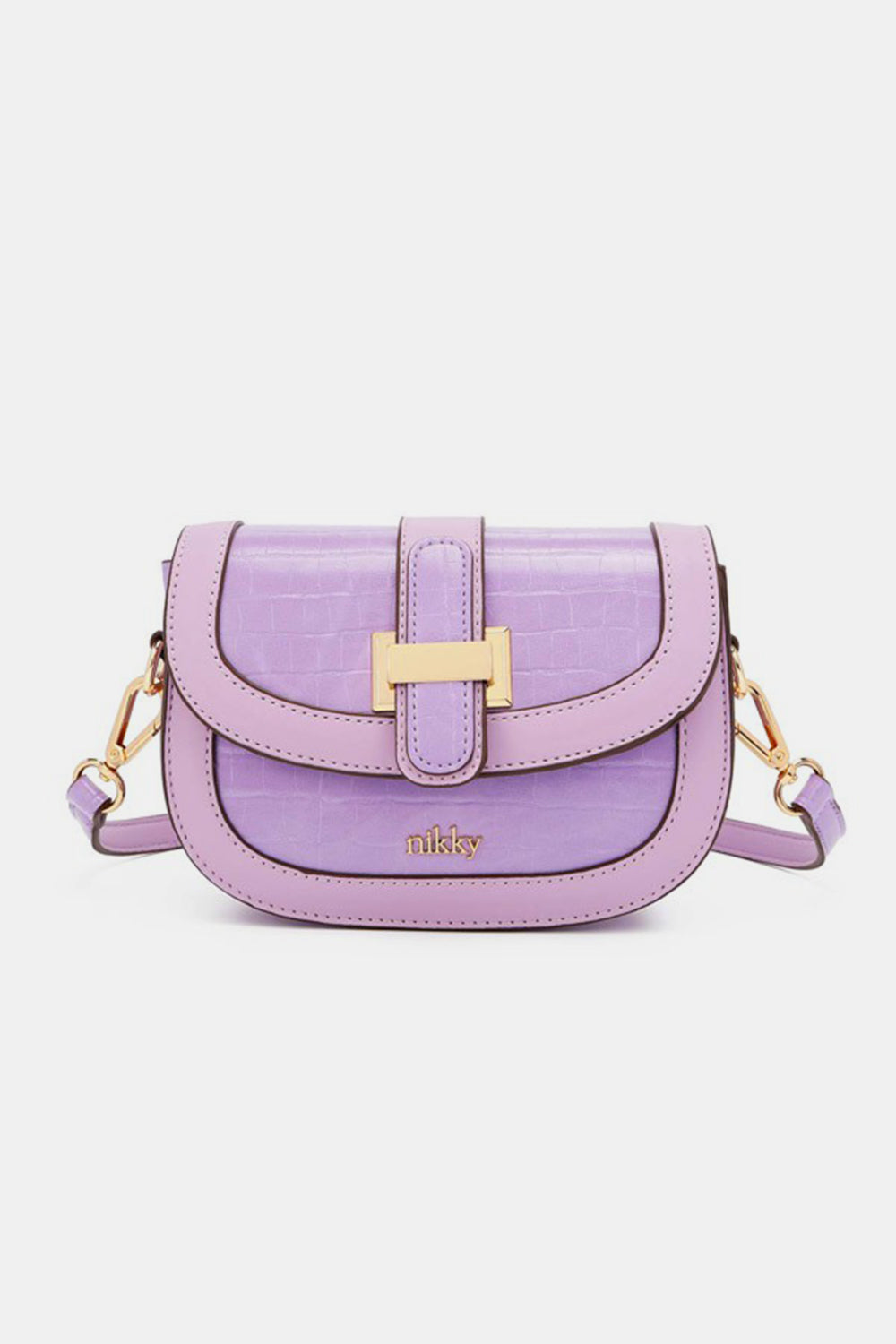 Nicole Lee USA Croc Embossed Crossbody Bag - Tigbul's Variety Fashion Shop