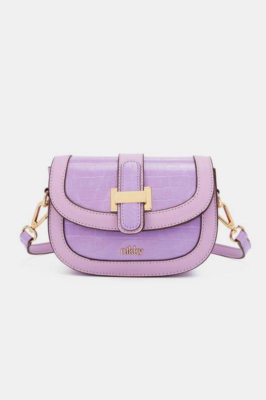 Nicole Lee USA Croc Embossed Crossbody Bag - Tigbul's Variety Fashion Shop