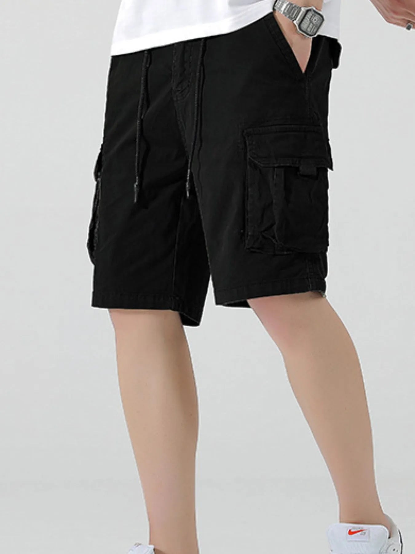 Men's Drawstring Cargo Shorts - Tigbul's Variety Fashion Shop