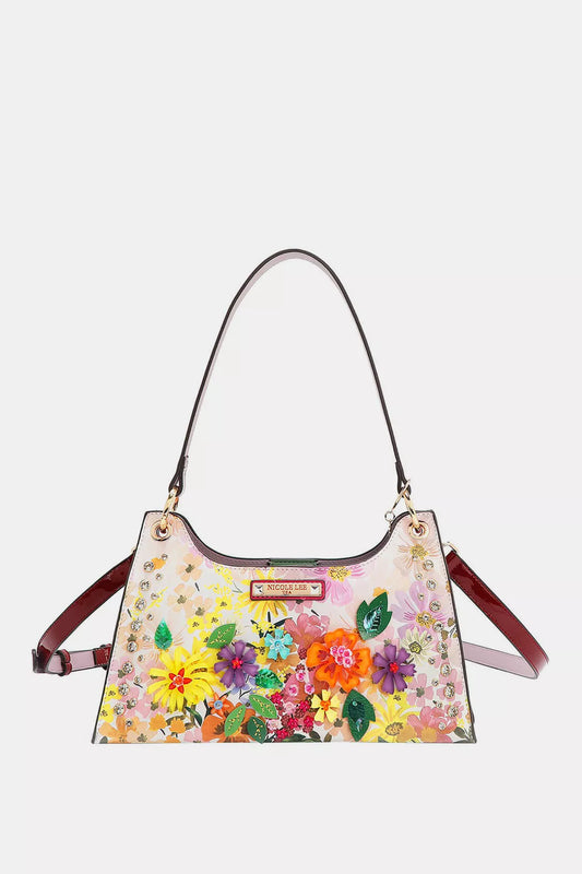Nicole Lee USA Dreams Blossom Shoulder Bag - Tigbul's Variety Fashion Shop