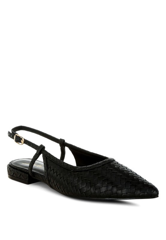 Kurina Woven Slingback Sandals - Tigbul's Variety Fashion Shop