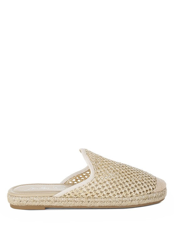 Nongai Raffia Espadrilles Mules - Tigbul's Variety Fashion Shop