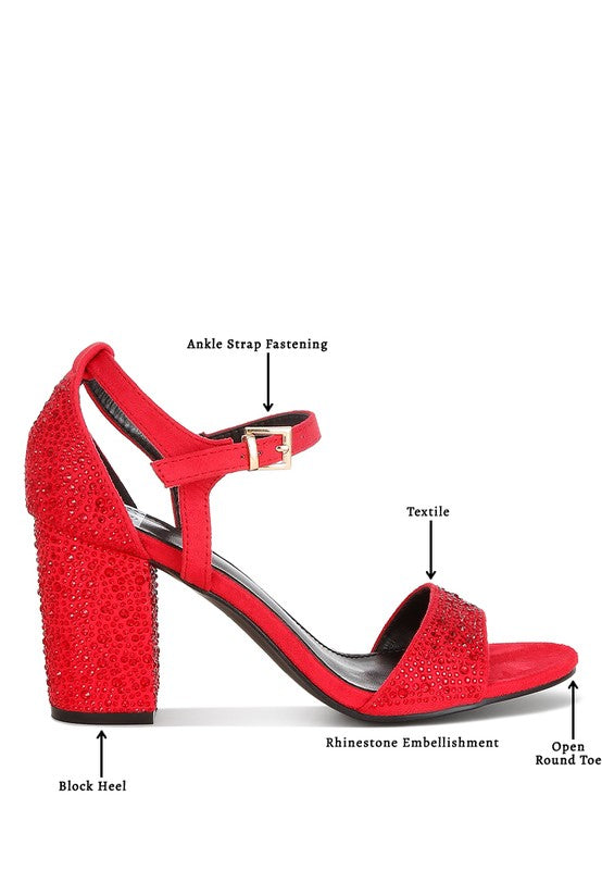 Navoli Rhinestones Embellished Sandals - Tigbul's Variety Fashion Shop