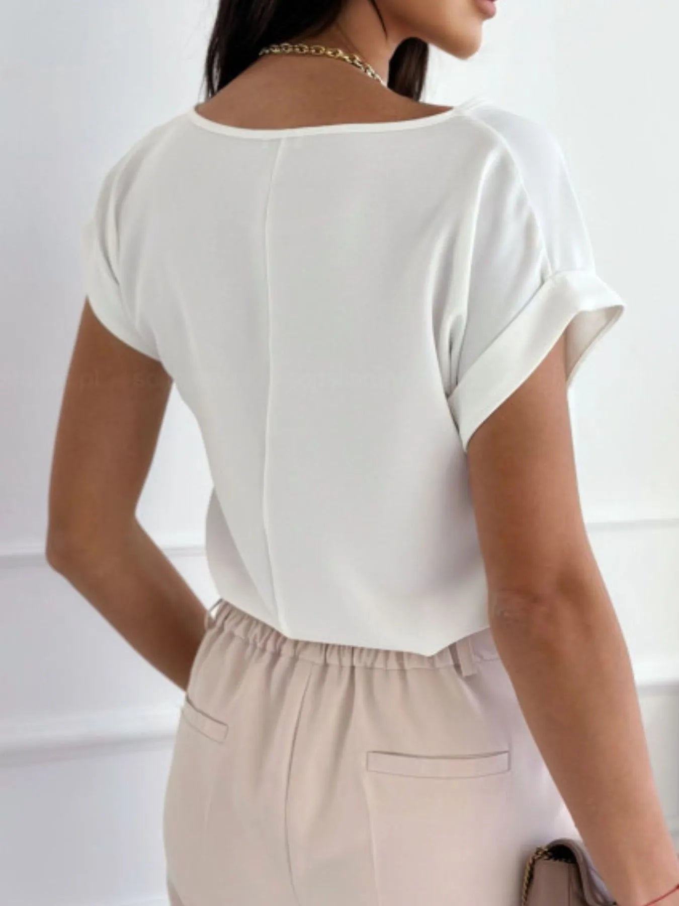 Classic Rolled Sleeve T-Shirt - Tigbul's Variety Fashion Shop