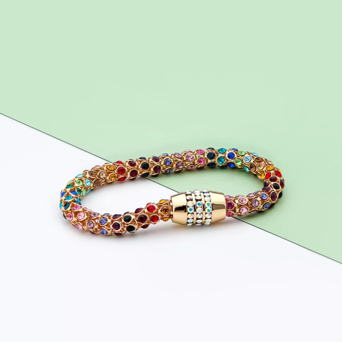 Multi-Colored Crystal Bracelet - Tigbul's Variety Fashion Shop