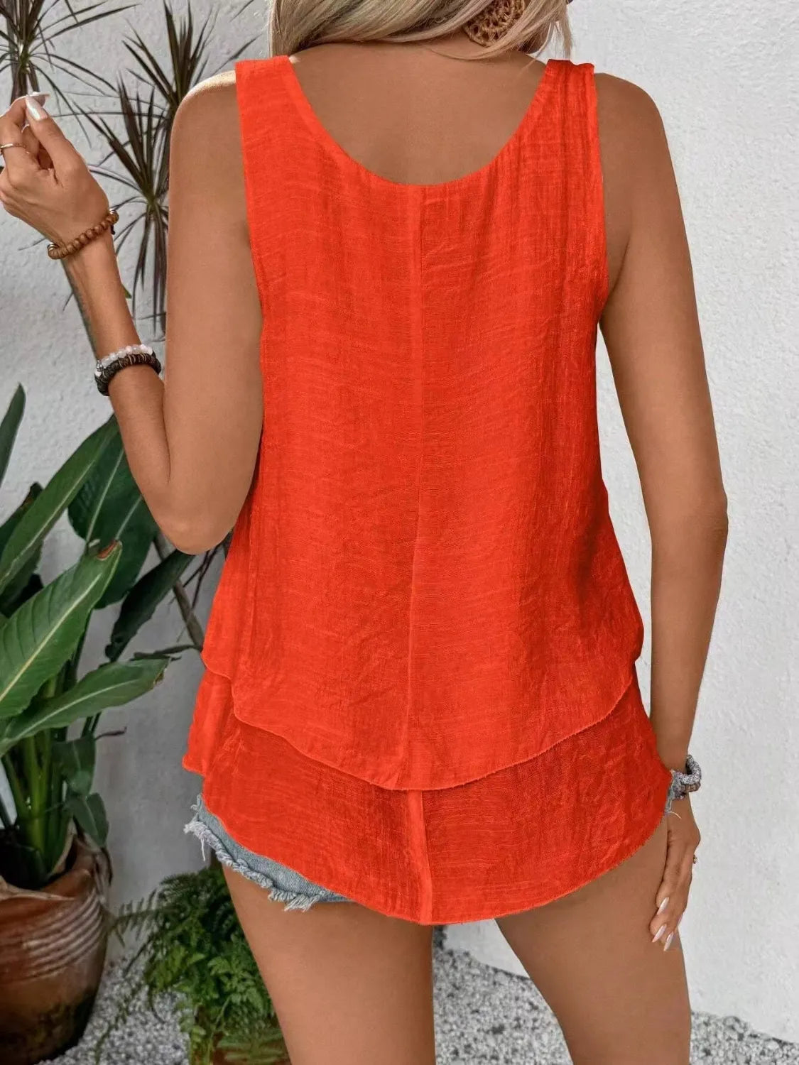 Wide Strap Layered Tank - Tigbul's Variety Fashion Shop
