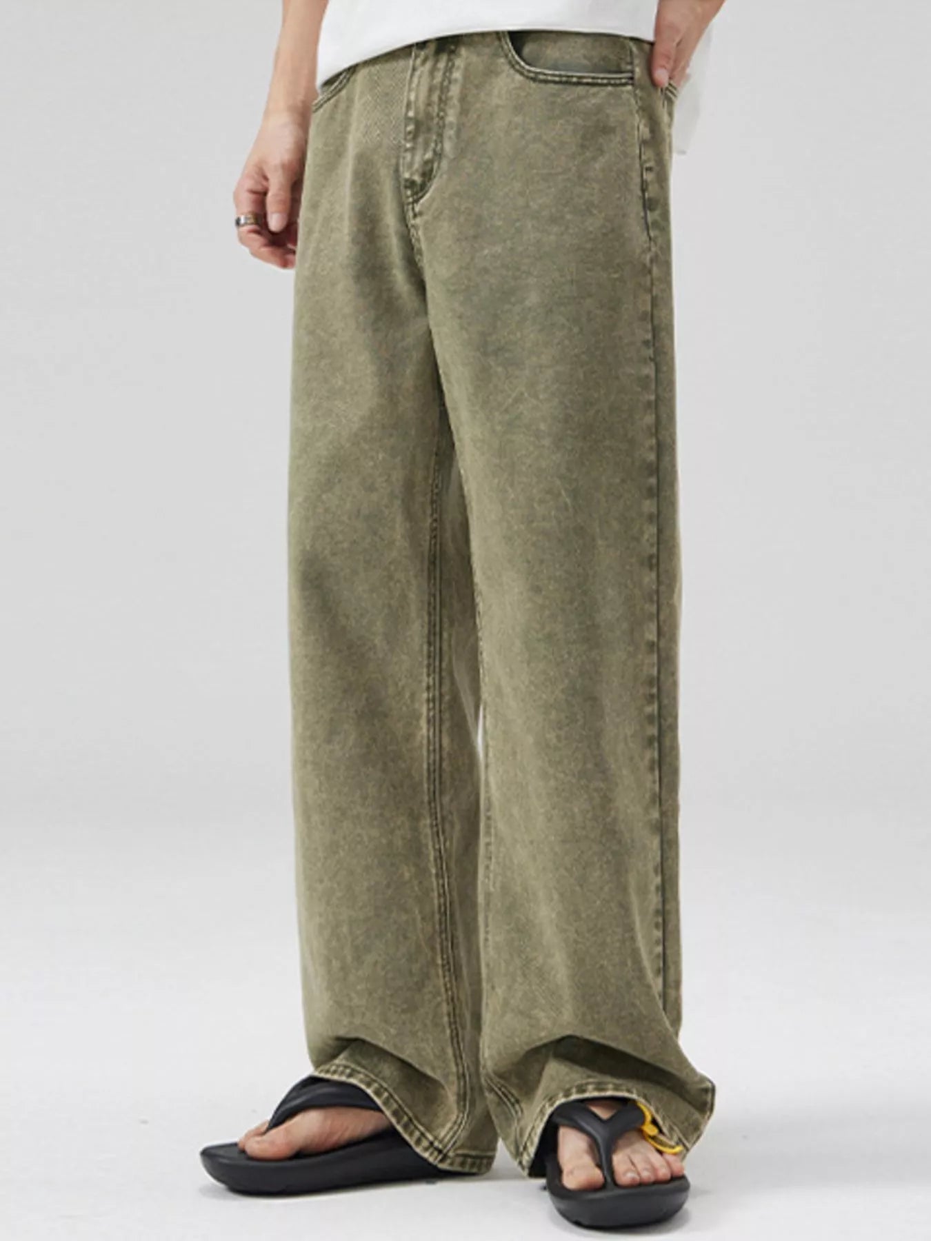 Men's Full Size Wide Leg Jeans Plus Size - Tigbul's Variety Fashion Shop