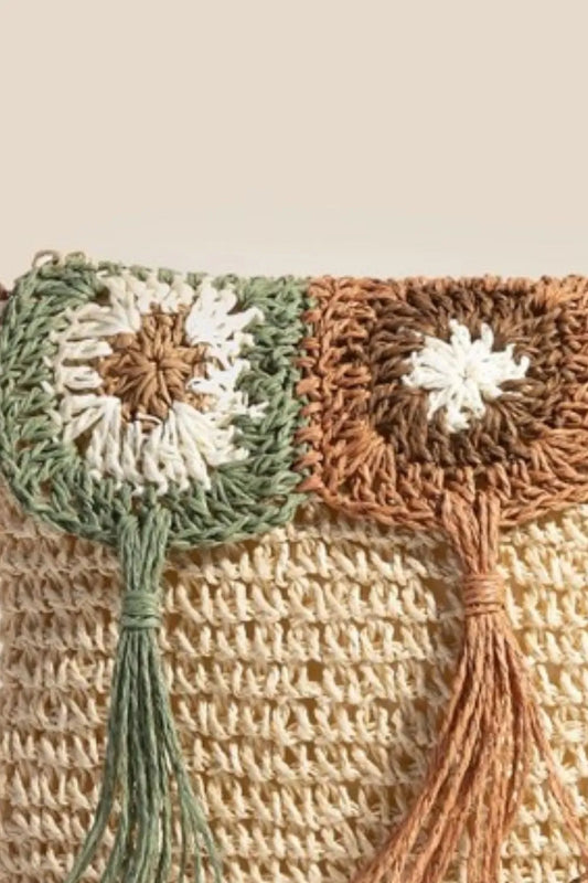 Fame Intricate Tassel Braided Crossbody Bag - Tigbul's Variety Fashion Shop