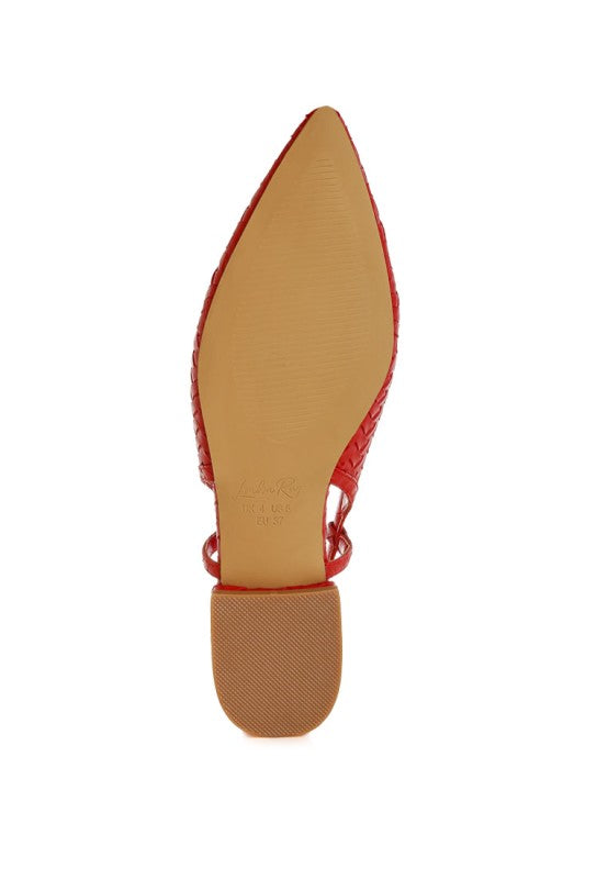 Kurina Woven Slingback Sandals - Tigbul's Variety Fashion Shop