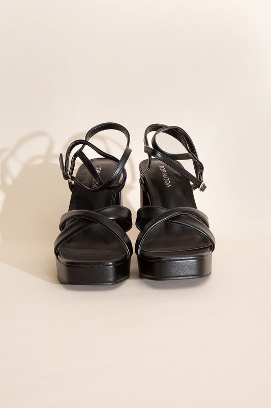 VALOR-1 Cross Ankle Strap Heels - Tigbul's Variety Fashion Shop