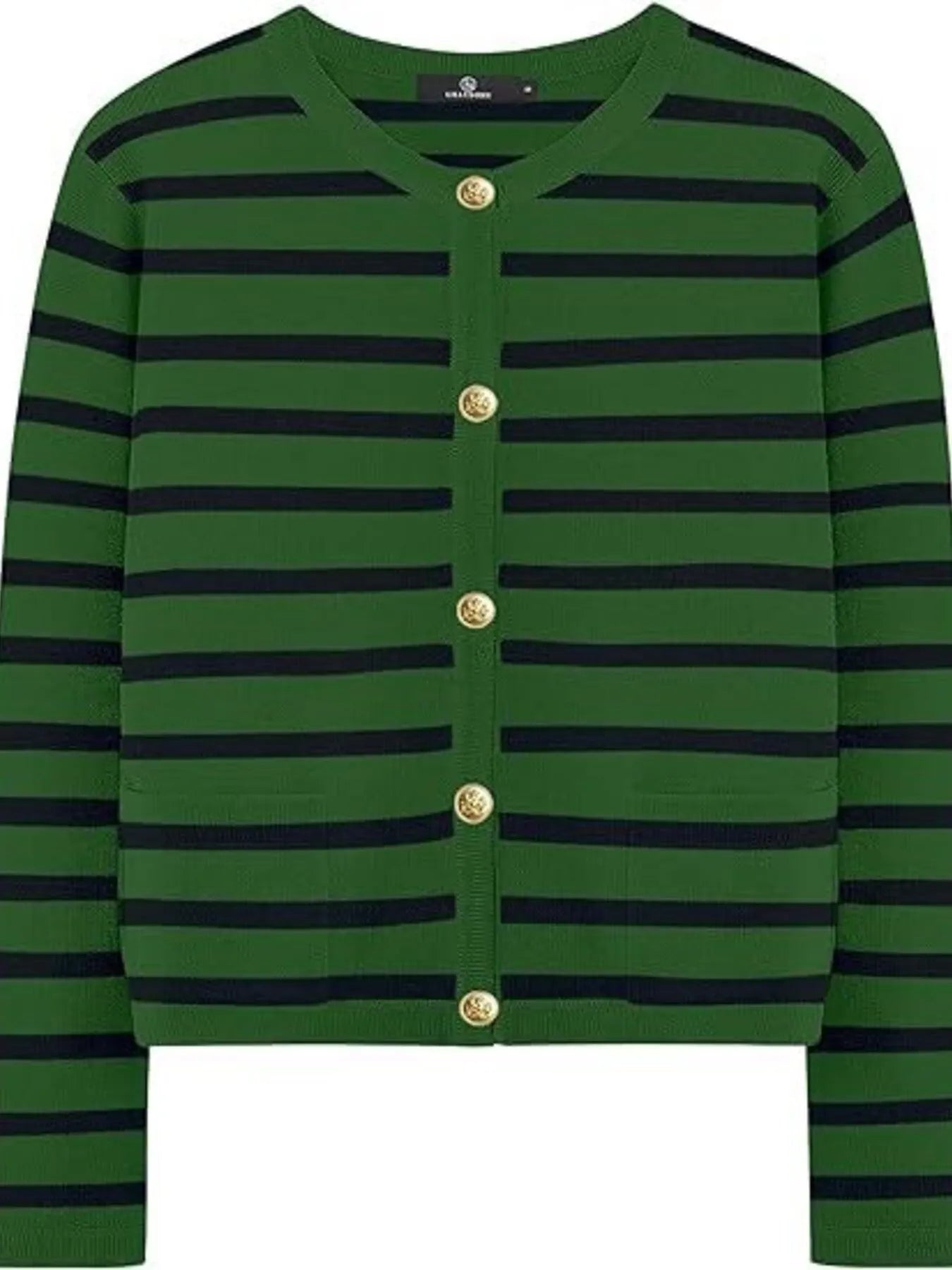 Striped Button-Up Cardigan - Tigbul's Variety Fashion Shop
