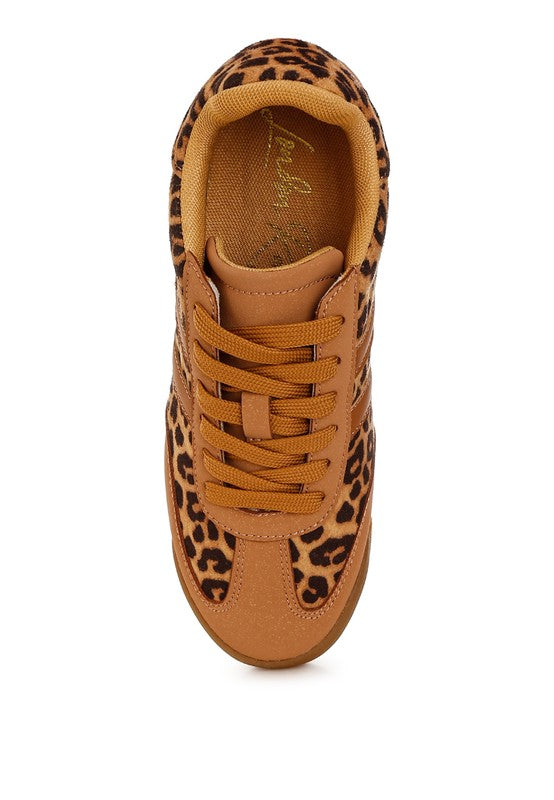 Panther Leopard Print Microfiber Sneakers - Tigbul's Variety Fashion Shop