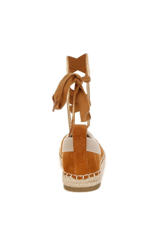 Yalva Microfiber Detachable Lace Espadrilles - Tigbul's Variety Fashion Shop