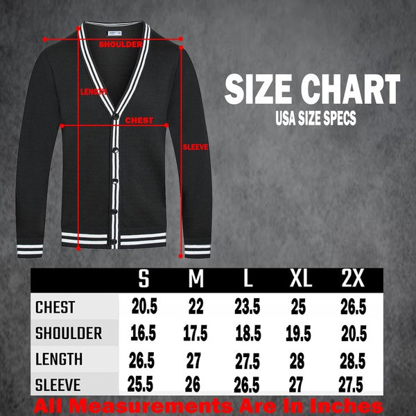 TWO STRIPE CARDIGAN - Tigbul's Variety Fashion Shop