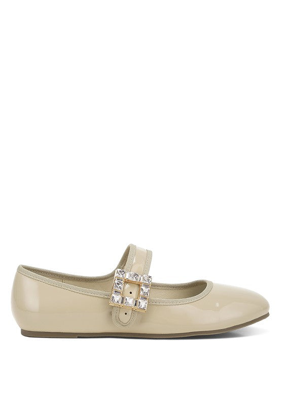 Upstage Brooch Mary Jane Sandals - Tigbul's Variety Fashion Shop