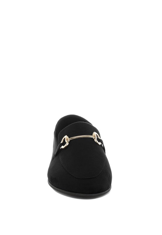 Noltas Horsebit Embellished Flat Loafers - Tigbul's Variety Fashion Shop