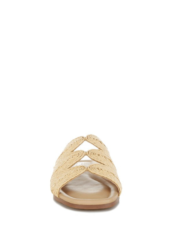 Daisy Doe Raffia Square Toe Flats - Tigbul's Variety Fashion Shop