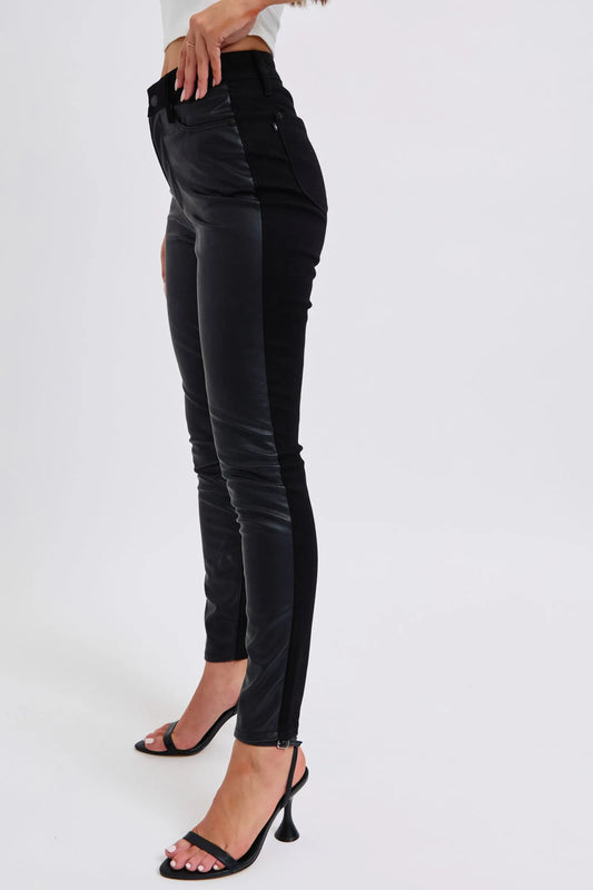 Judy Blue Plus Size HW Faux Leather Skinny Pants - Tigbul's Variety Fashion Shop