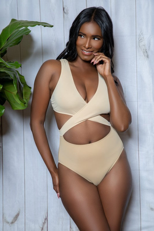 Mia Color Block One Piece Swimsuit - Tigbul's Variety Fashion Shop