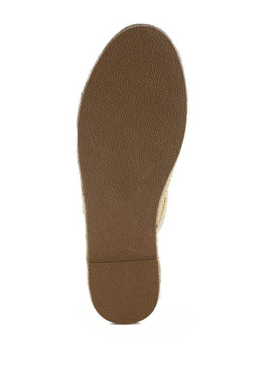 Nongai Raffia Espadrilles Mules - Tigbul's Variety Fashion Shop