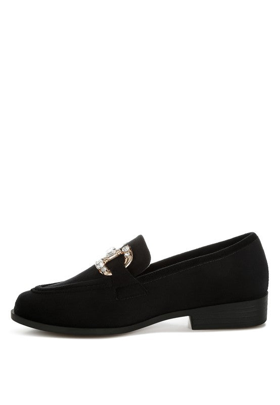 Maestro Diamante Embellished Horsebit Loafers - Tigbul's Variety Fashion Shop