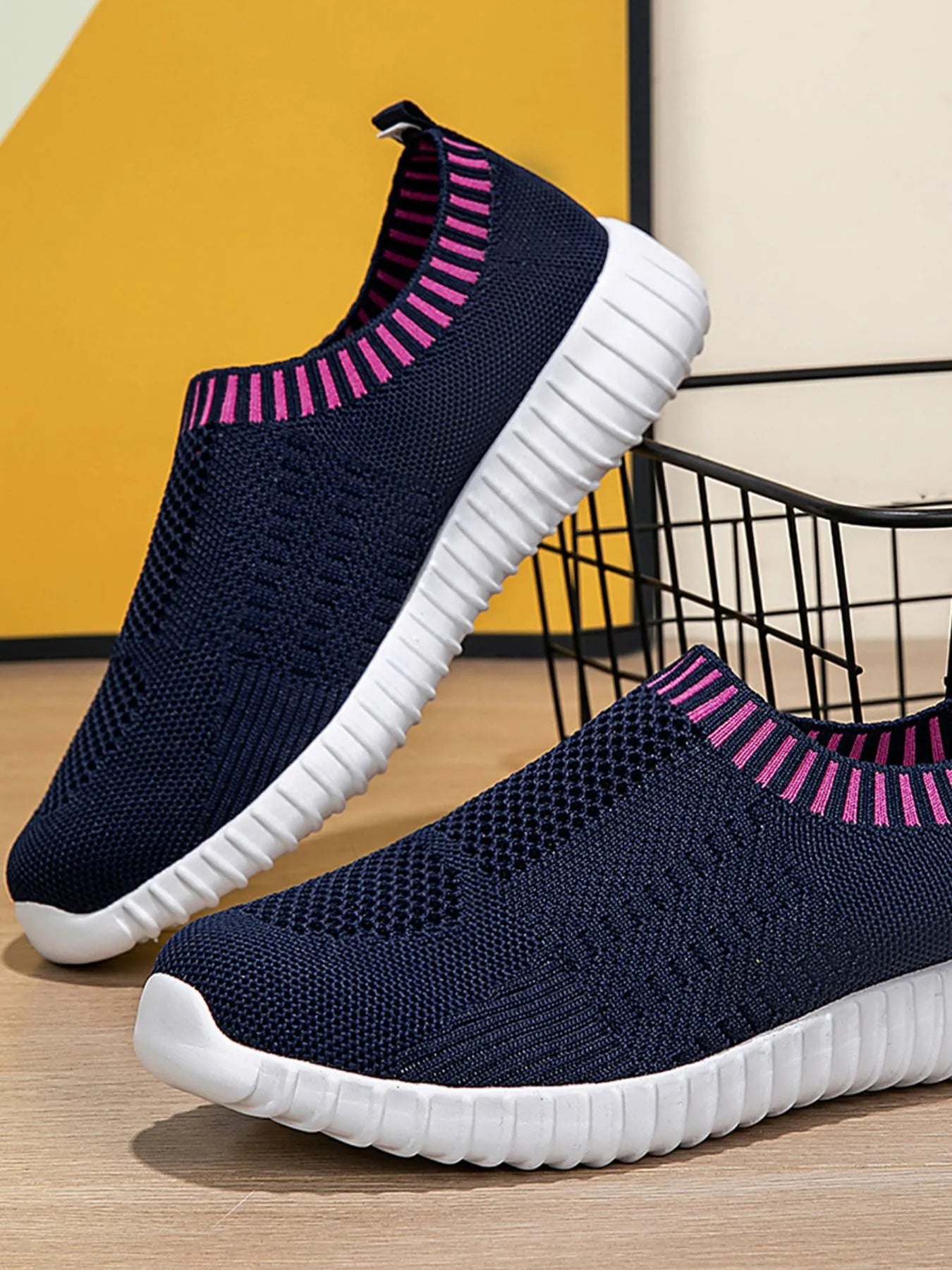 Breathable Knit Slip-On Athletic - Tigbul's Variety Fashion Shop