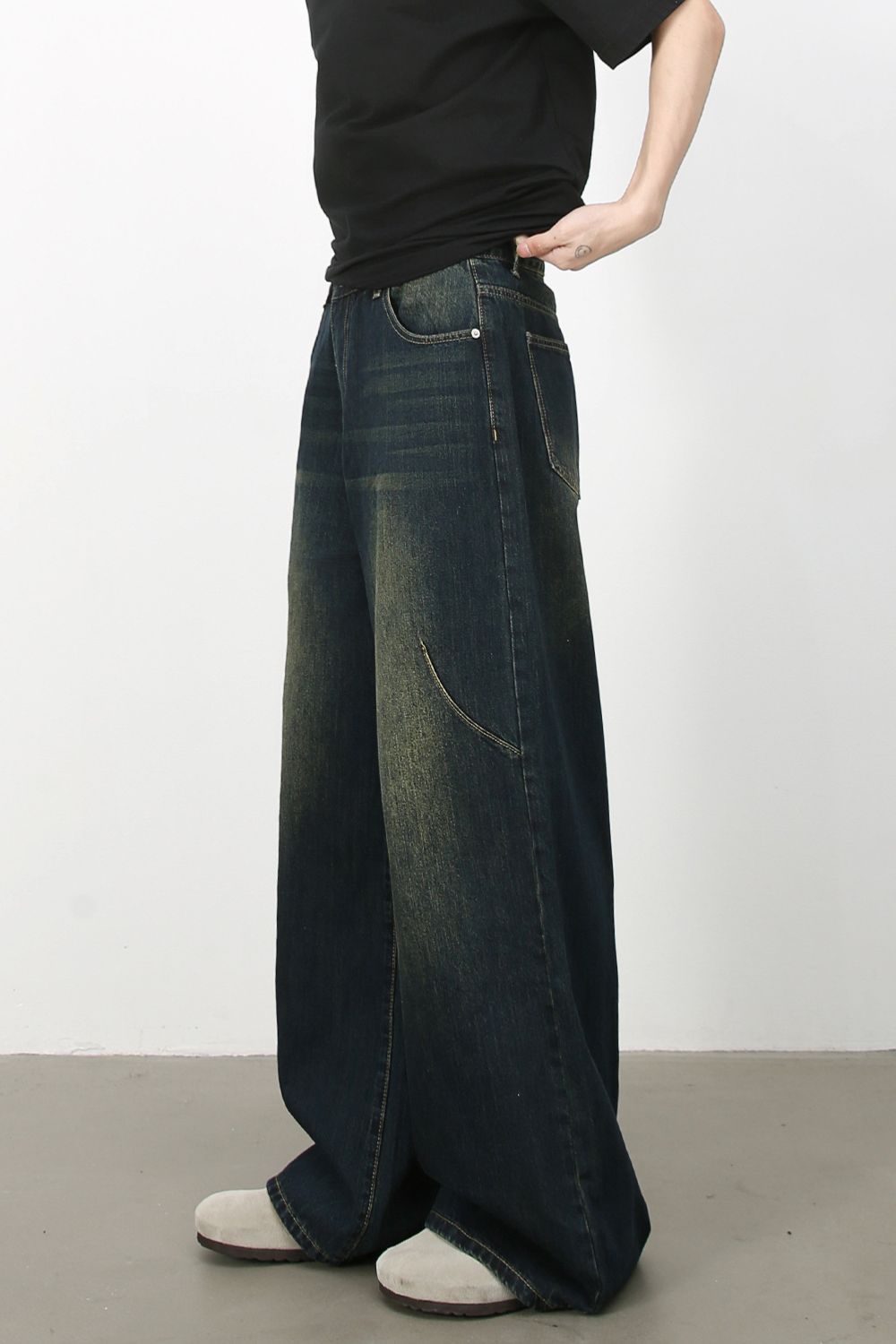 Men's Wide Leg Jeans - Tigbul's Variety Fashion Shop