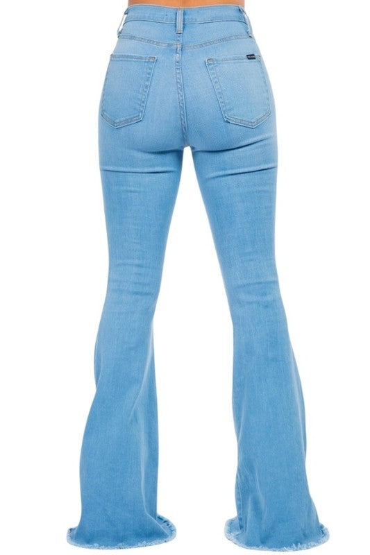 Bell Bottom Jean in Light Wash- Inseam 34 - Tigbul's Variety Fashion Shop