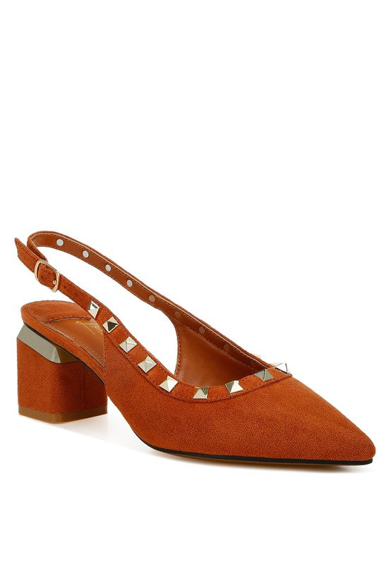 Ameya Stud Emebllished Microfiber Sandals - Tigbul's Variety Fashion Shop