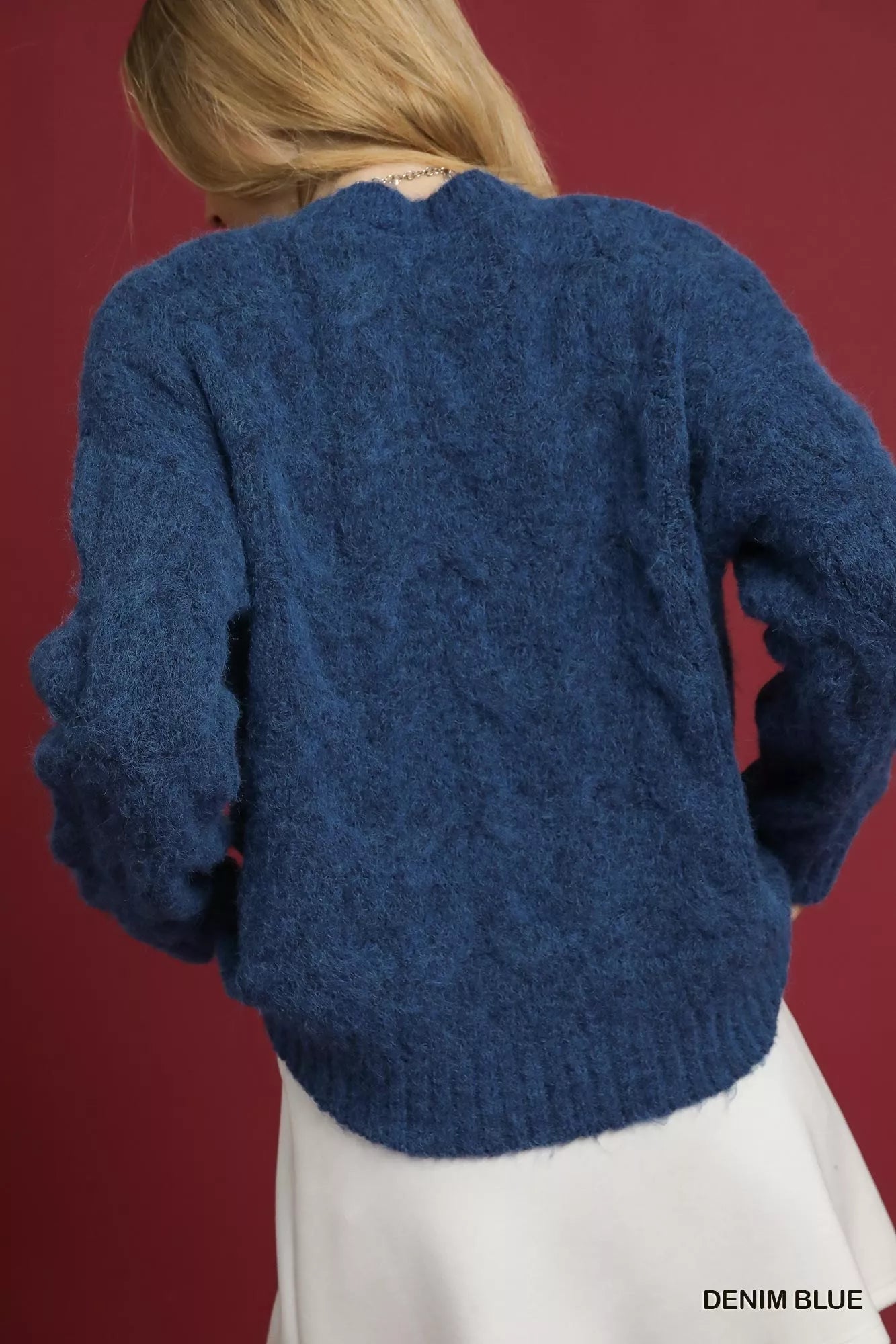 Umgee Cable Knit Cozy Sweater - Tigbul's Variety Fashion Shop