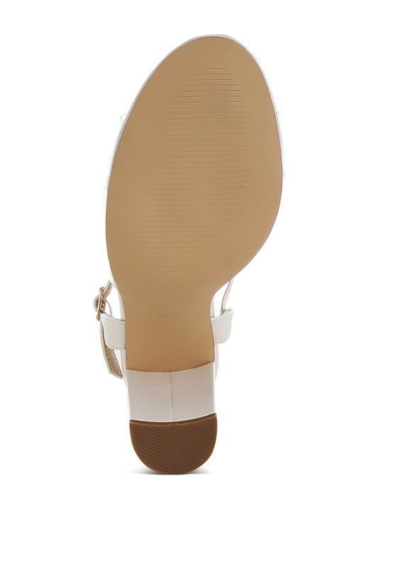 Perta Clear Strap Block Heel Sandals - Tigbul's Variety Fashion Shop