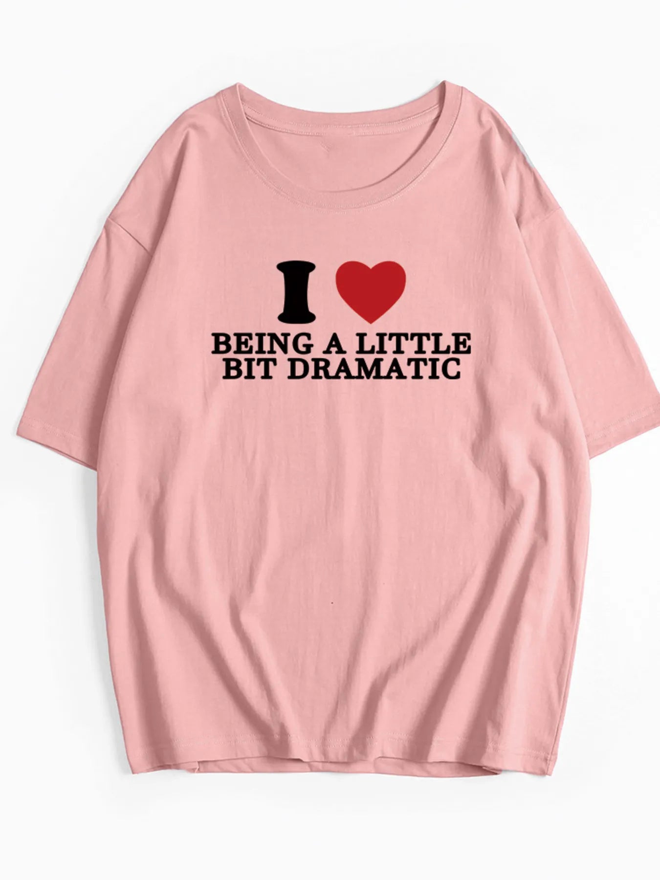 Plus Size Letter Graphic Round Neck Short Sleeve T-Shirt - Tigbul's Variety Fashion Shop