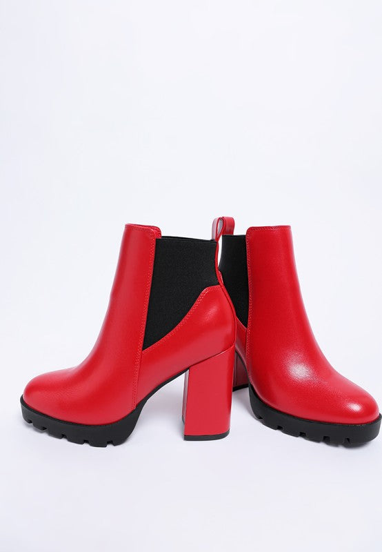High Block Heel Chelsea Boots - Tigbul's Variety Fashion Shop