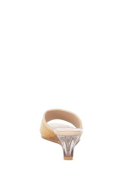 Osminda Raffia Clear Heel Wedge Sandals - Tigbul's Variety Fashion Shop
