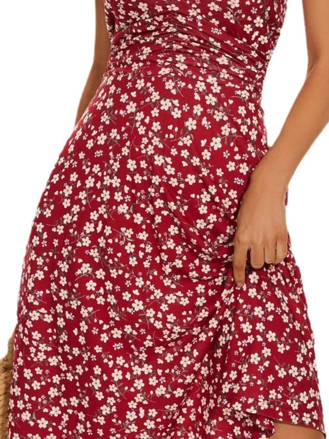 Printed Halter Neck Dress - Tigbul's Variety Fashion Shop
