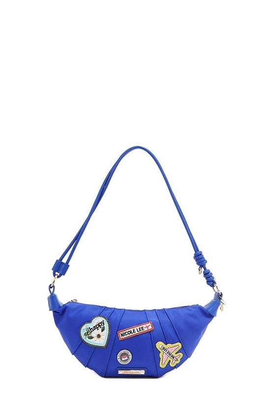 Nicole Lee USA Color Patch Croissant Bag - Tigbul's Variety Fashion Shop