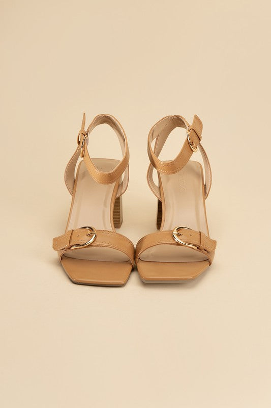 TREATY-S Buckle Sandal Heel - Tigbul's Variety Fashion Shop
