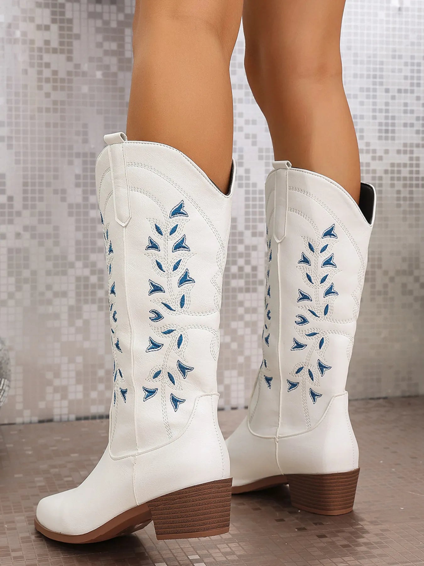 Point Toe Block Heels Boots - Tigbul's Variety Fashion Shop