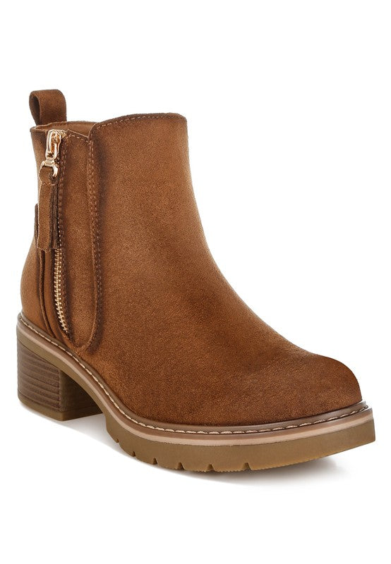 Tigris Microfiber Zipper Boots - Tigbul's Variety Fashion Shop
