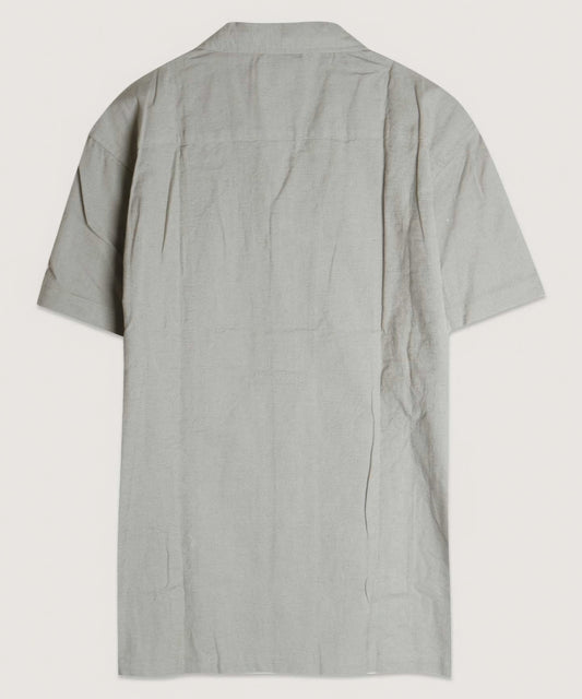 Embroidered Panels Camp Shirt - Tigbul's Variety Fashion Shop