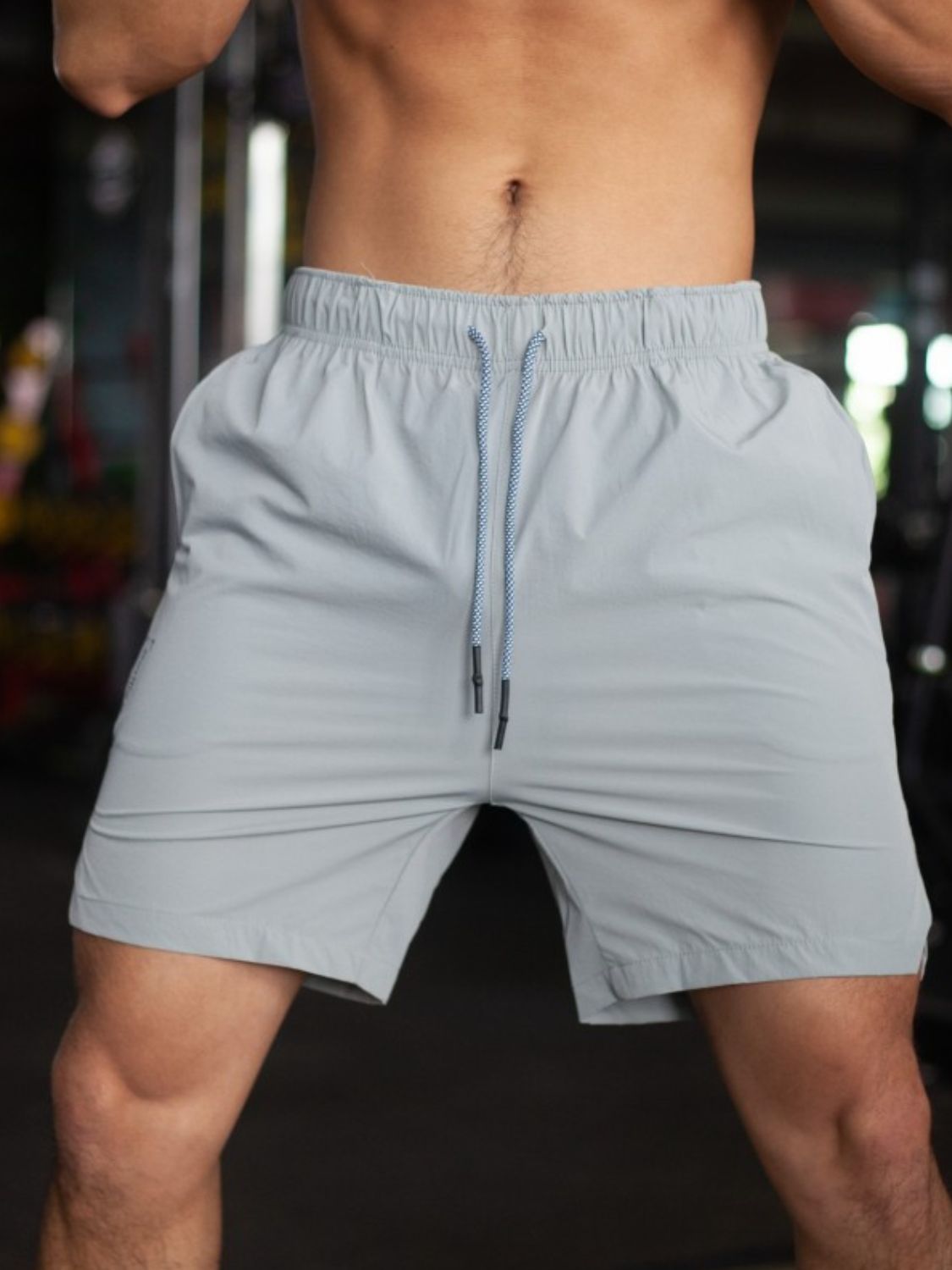 Men's Plus Size Quick-Dry Beach Shorts with Drawstring - Tigbul's Variety Fashion Shop