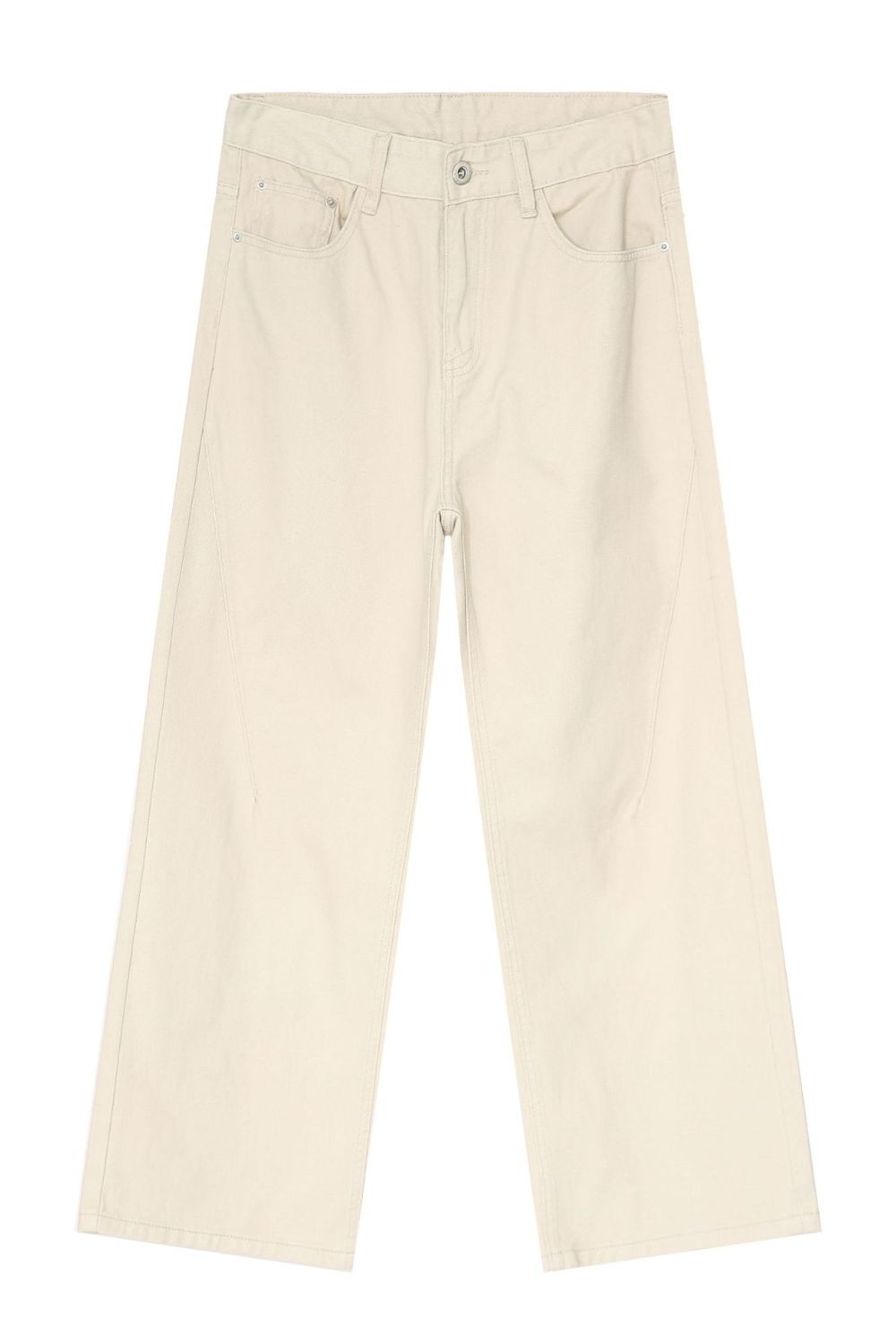 Men's Baggy Beige Jeans with Pockets - Tigbul's Variety Fashion Shop