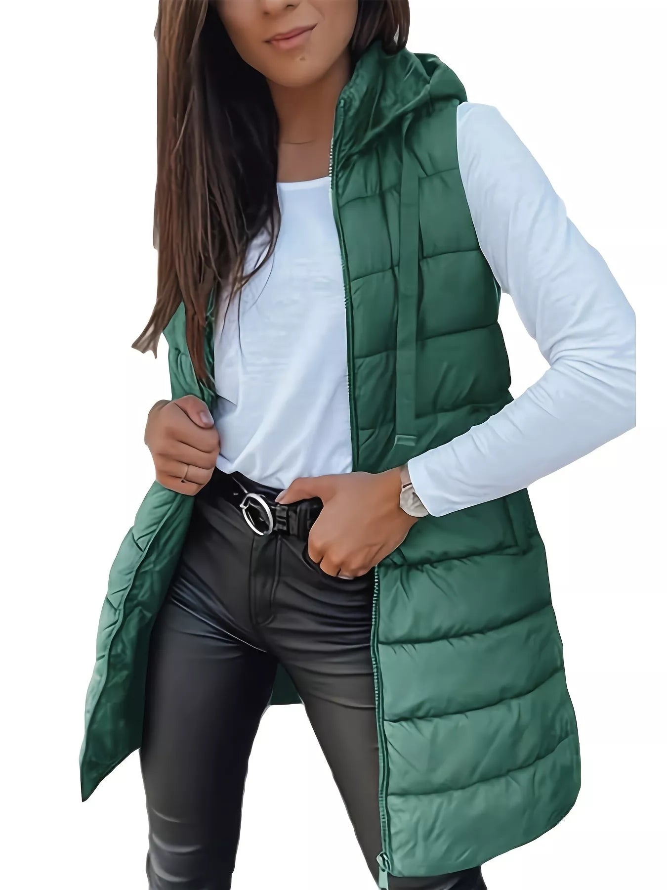 Zip Up Hooded Winter Coat - Tigbul's Variety Fashion Shop