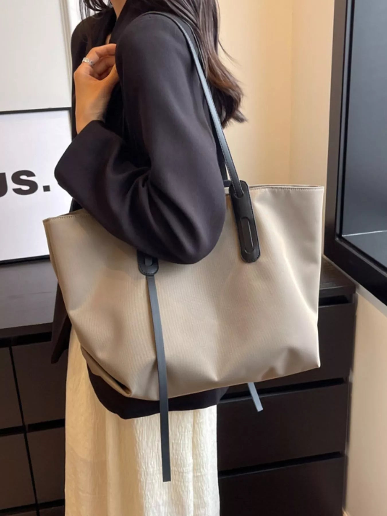 Oxford Cloth Tote Bag - Tigbul's Variety Fashion Shop