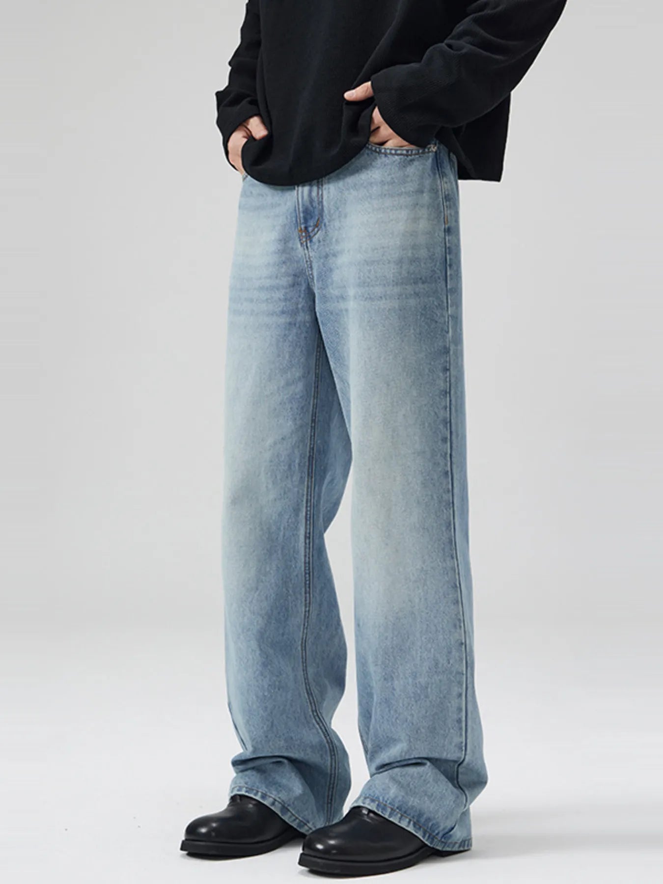 Men's Full Size Wide Leg Jeans Plus Size - Tigbul's Variety Fashion Shop