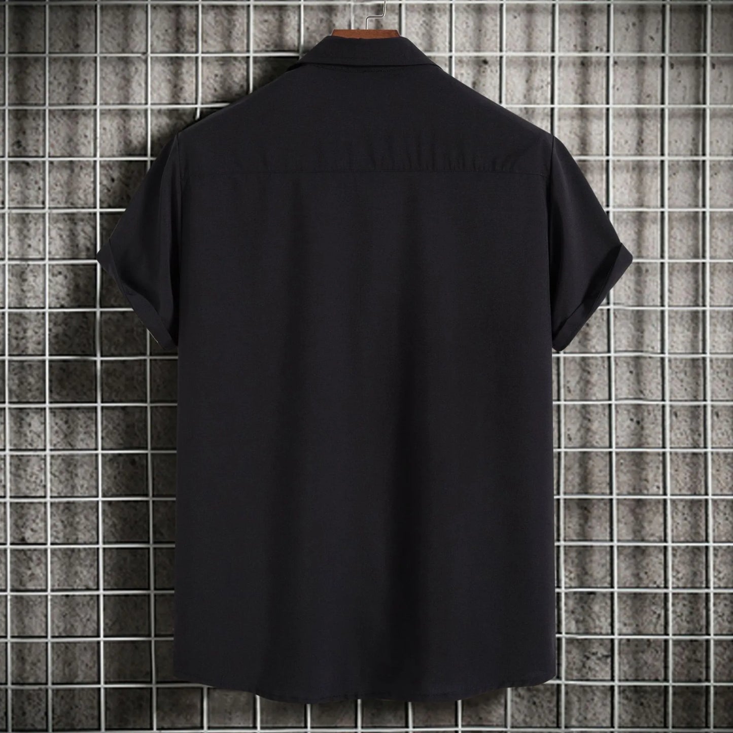 Men's Plus Size Button Up Short Sleeve Shirt - Tigbul's Variety Fashion Shop